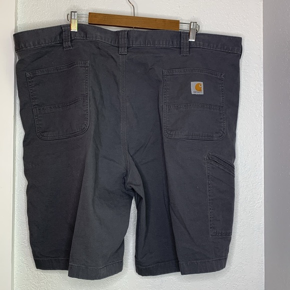 Carhartt Relaxed Fit grey shorts pockets cotton blend - Picture 2 of 6